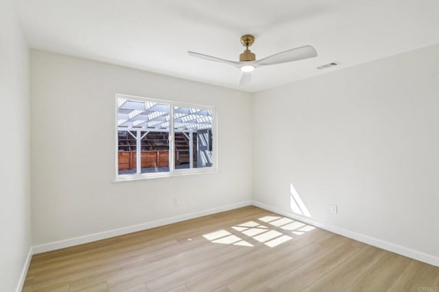1740 Petra Dr, San Diego, CA 92104 - unfurnished room featuring wood finished floors, baseboards, and ceiling fan
