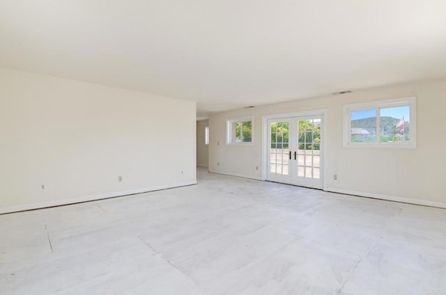 9182 Tonya Ln, Santee, CA 92071 - empty room with french doors and baseboards