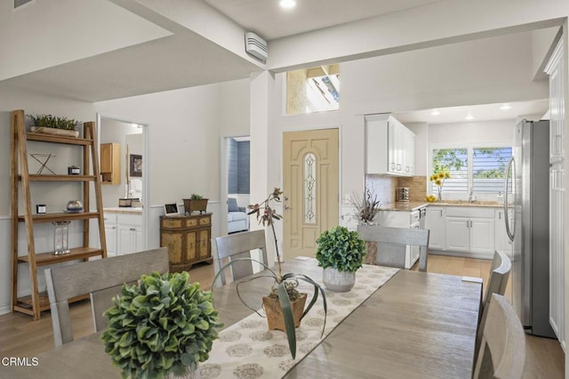 2036 Birchdale Ct, Thousand Oaks, CA 91362 - dining room with light wood-style floors and recessed lighting