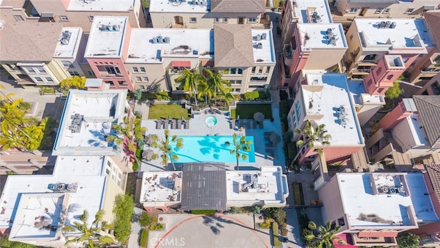 1250 Cleveland Ave Unit C314, San Diego, CA 92103 - aerial perspective of suburban area with a pool