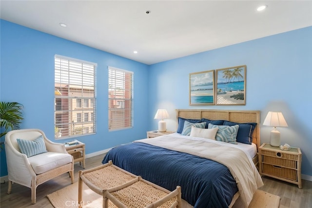 1250 Cleveland Ave Unit C314, San Diego, CA 92103 - bedroom featuring baseboards, light wood-type flooring, and recessed lighting