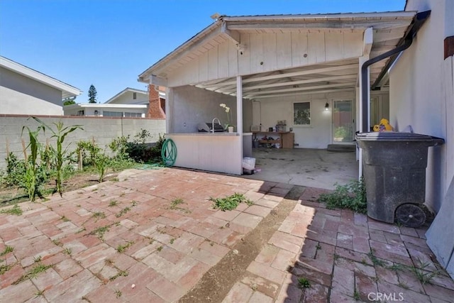 15330 Hart St, Van Nuys, CA 91406 - fenced backyard featuring a patio