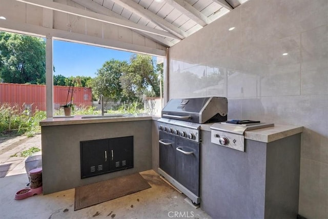 15330 Hart St, Van Nuys, CA 91406 - view of patio with a sink