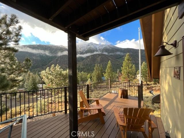 31 Matterhorn Dr, Bridgeport, CA 93517 - wooden deck with a mountain view and a wooded view