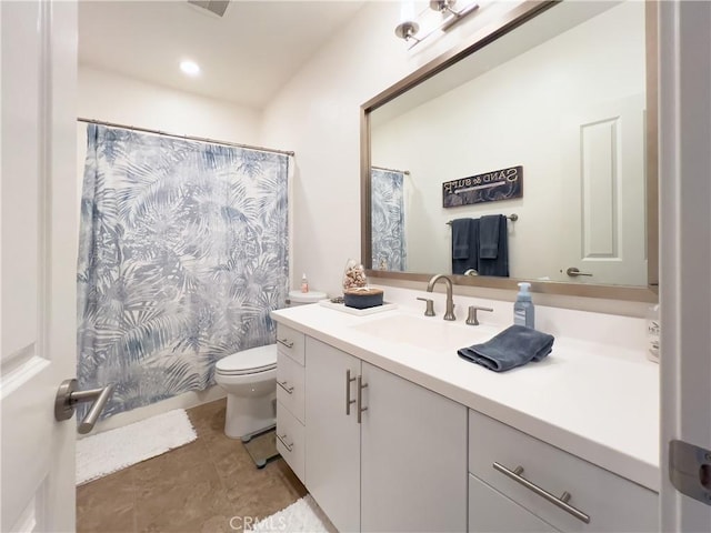 16 Fenix St, Rancho Mission Viejo, CA 92694 - full bathroom with vanity, toilet, and a shower with shower curtain