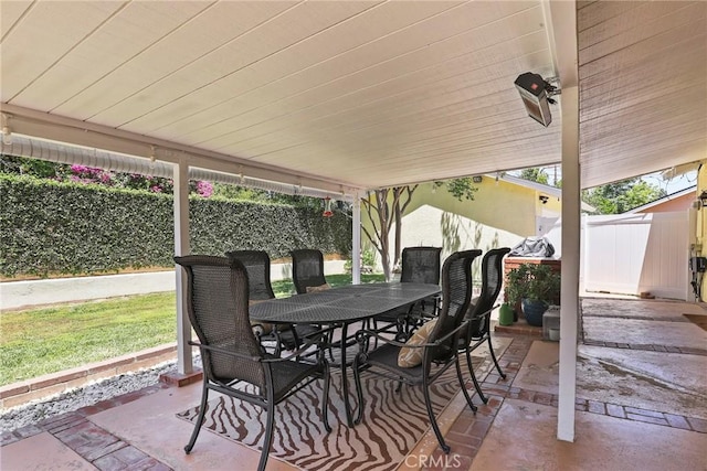 22941 Keswick St, West Hills, CA 91304 - fenced backyard featuring outdoor dining area and a patio