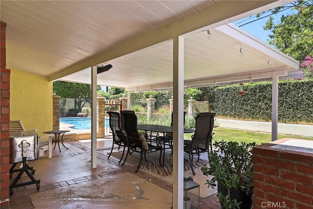 22941 Keswick St, West Hills, CA 91304 - fenced backyard featuring outdoor dining space and a patio