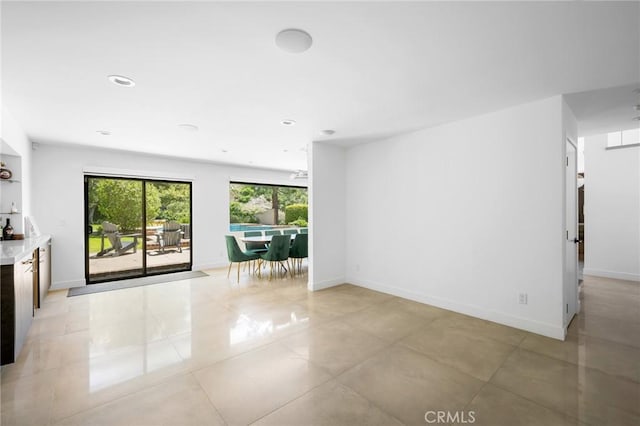 2305 Henrietta Ave, La Crescenta, CA 91214 - unfurnished room featuring baseboards, light tile patterned flooring, and recessed lighting