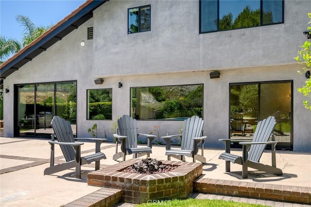 2305 Henrietta Ave, La Crescenta, CA 91214 - view of patio featuring a fire pit