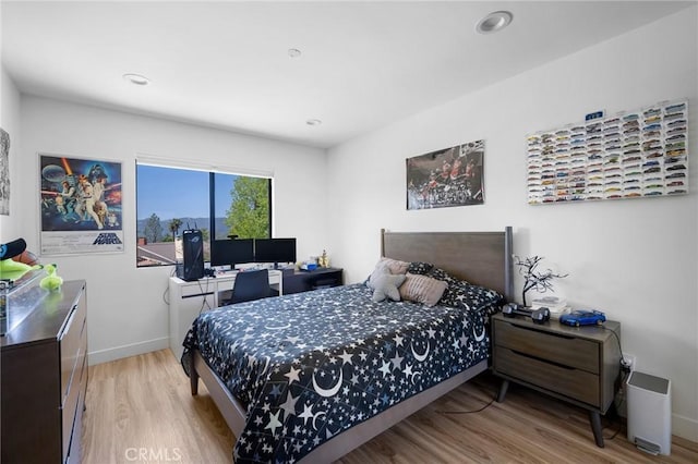2305 Henrietta Ave, La Crescenta, CA 91214 - bedroom with wood finished floors, baseboards, and recessed lighting