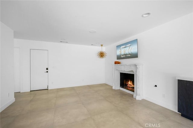 2305 Henrietta Ave, La Crescenta, CA 91214 - unfurnished living room with a high end fireplace