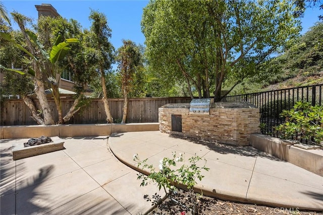 21 Mykonos, Laguna Niguel, CA 92677 - fenced backyard with area for grilling and a patio