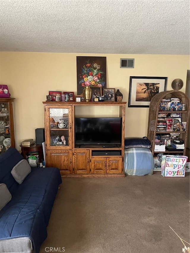 1017 Avenida De Pio Pico, Placentia, CA 92870 - living area with carpet flooring and a textured ceiling
