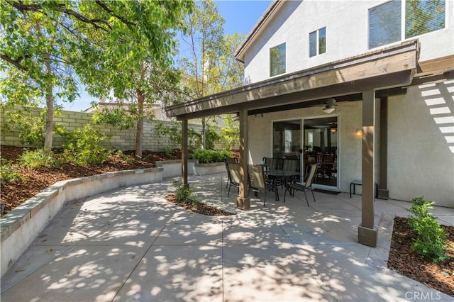 26520 Thackery Ln, Stevenson Ranch, CA 91381 - view of patio with ceiling fan and outdoor dining area