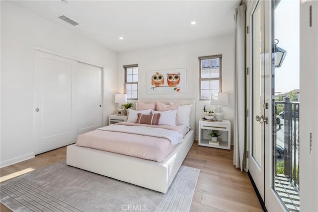 200 Canterbury, Irvine, CA 92618 - bedroom with multiple windows, light wood-style flooring, and recessed lighting