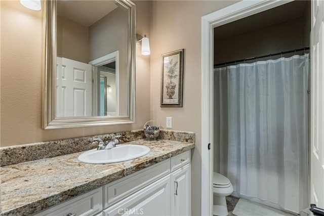 36702 Doreen Dr, Murrieta, CA 92563 - full bath with vanity, toilet, and a shower with curtain
