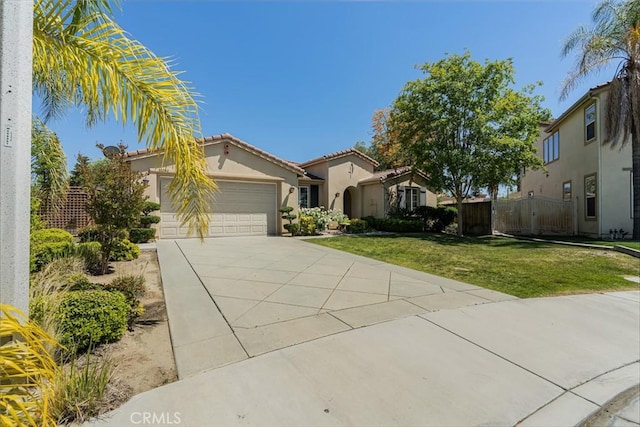 36702 Doreen Dr, Murrieta, CA 92563 - mediterranean / spanish-style house with a garage, stucco siding, driveway, and a tiled roof