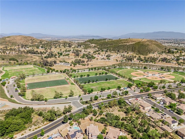 36702 Doreen Dr, Murrieta, CA 92563 - aerial overview of property's location with a mountainous background