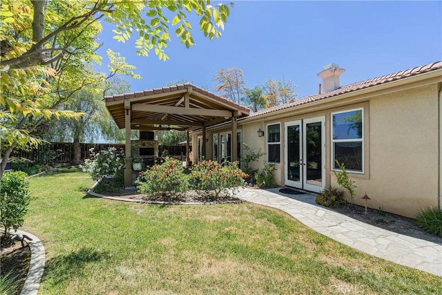 36702 Doreen Dr, Murrieta, CA 92563 - view of yard with french doors