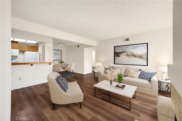 13115 Le Parc, Chino Hills, CA 91709 - living area featuring wood finished floors and a textured ceiling