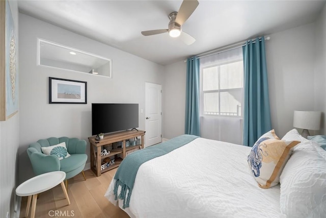 997 Canyon Ln, Pismo Beach, CA 93449 - bedroom with wood finished floors and ceiling fan
