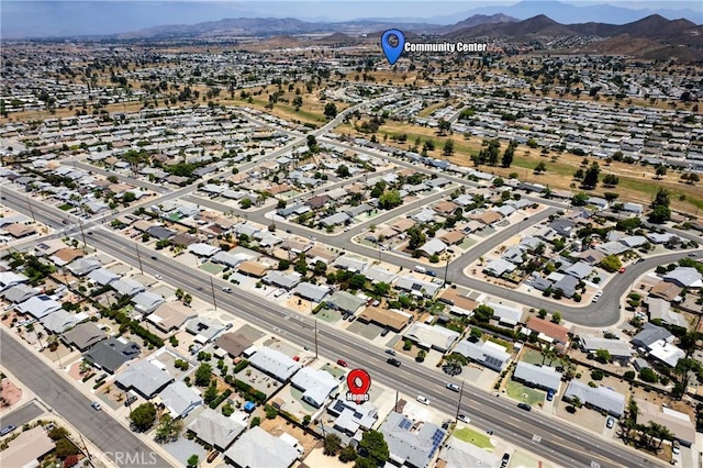 28799 Murrieta Rd, Menifee, CA 92586 - aerial overview of property's location featuring a mountain backdrop