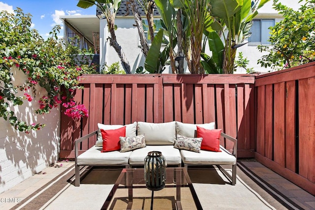 10801 Blix St Unit 2, Toluca Lake, CA 91602 - view of patio with outdoor lounge area