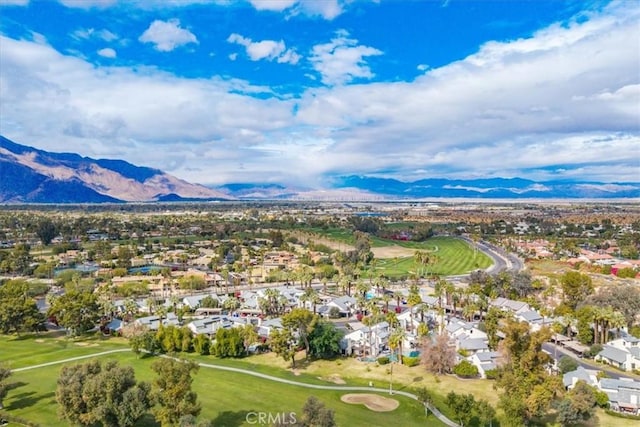 26 Pueblo Vista Dr, Palm Springs, CA 92264 - aerial perspective of suburban area featuring mountains and a golf club