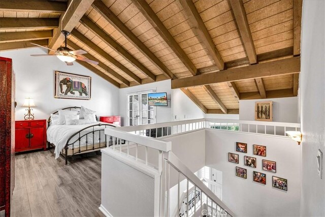 26 Pueblo Vista Dr, Palm Springs, CA 92264 - bedroom featuring wood ceiling, wood finished floors, and multiple windows