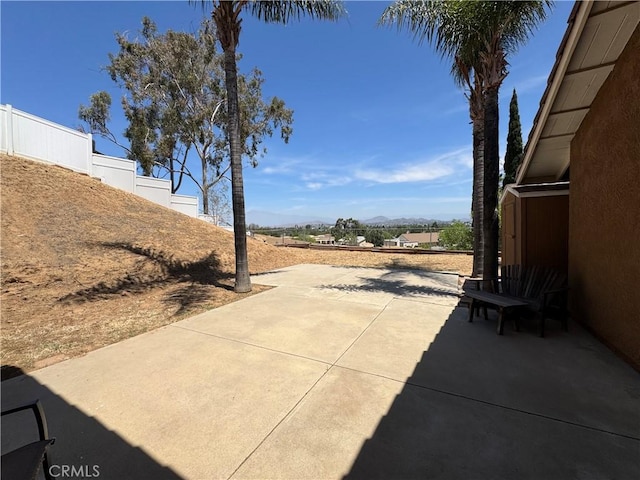 4787 Boardwalk Dr, Riverside, CA 92503 - view of patio / terrace featuring a mountain view