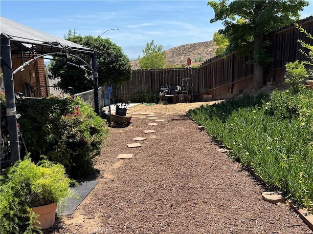 4787 Boardwalk Dr, Riverside, CA 92503 - fenced backyard with a mountain view
