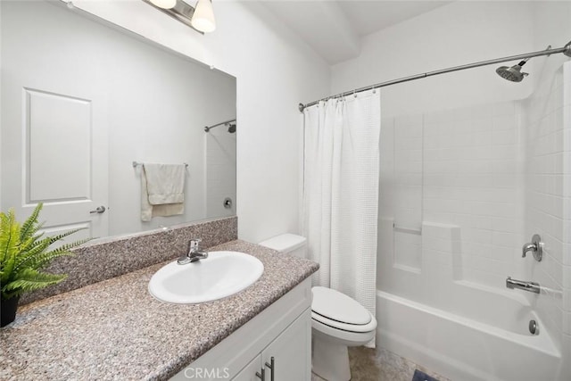 949 Humbert Ave, San Luis Obispo, CA 93401 - bathroom with toilet, vanity, and shower / bath combination with curtain