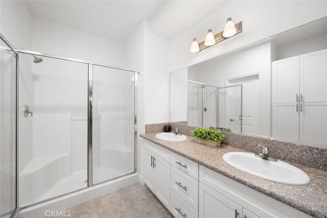 949 Humbert Ave, San Luis Obispo, CA 93401 - bathroom with a shower stall and double vanity