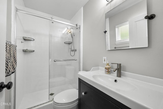 1406 Dinsmore St, Simi Valley, CA 93065 - full bath featuring a stall shower, toilet, and vanity