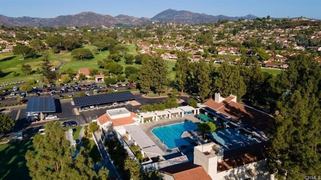 17636 Plaza Arica, San Diego, CA 92128 - aerial view of a pool and mountains
