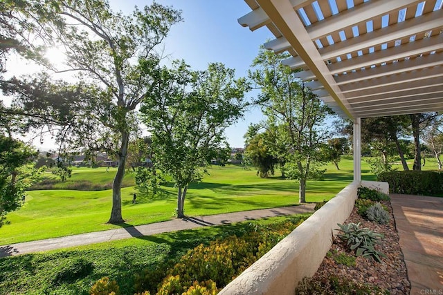 17636 Plaza Arica, San Diego, CA 92128 - view of green lawn featuring a pergola