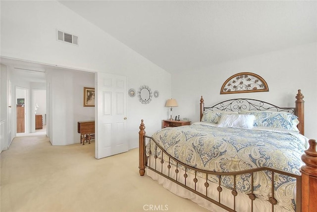 10707 Champagne Rd, Alta Loma, CA 91737 - bedroom featuring light colored carpet and vaulted ceiling