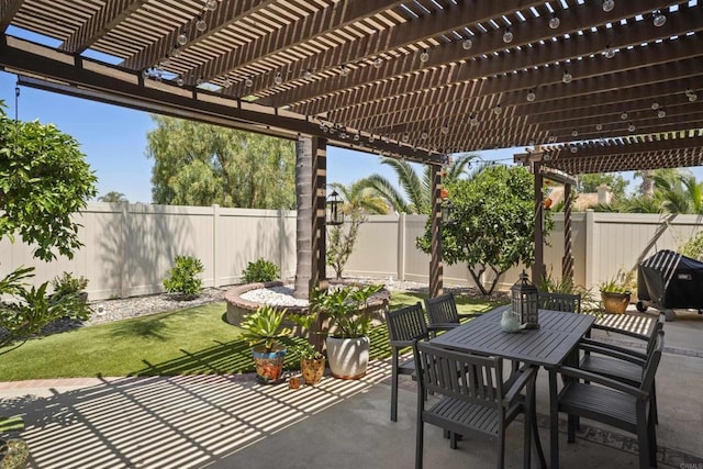 1990 Willowbrook Dr, Oceanside, CA 92056 - view of patio / terrace featuring outdoor dining area, a pergola, and area for grilling
