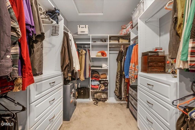 30106 Stargazer Way, Menifee, CA 92584 - spacious closet with attic access and light carpet