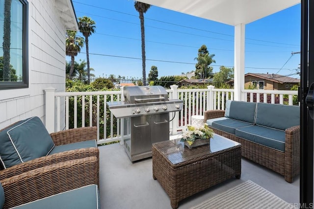 8014 La Jolla Shores Dr, La Jolla, CA 92037 - balcony featuring an outdoor hangout area and grilling area
