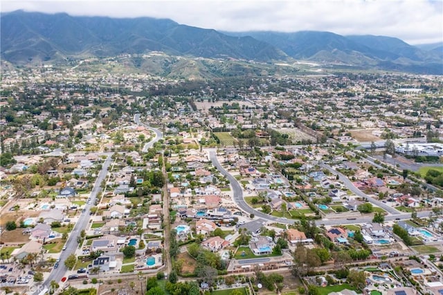 9979 Timbermist Ct, Rancho Cucamonga, CA 91737 - aerial overview of property's location with a mountainous background