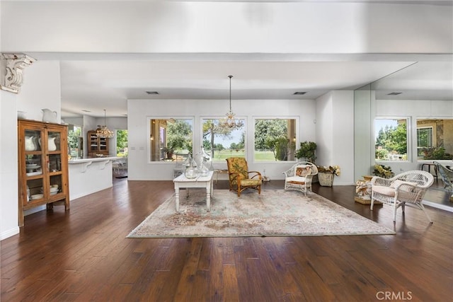2403 Crocus Dr, Bakersfield, CA 93311 - dining space featuring hardwood / wood-style flooring and a chandelier