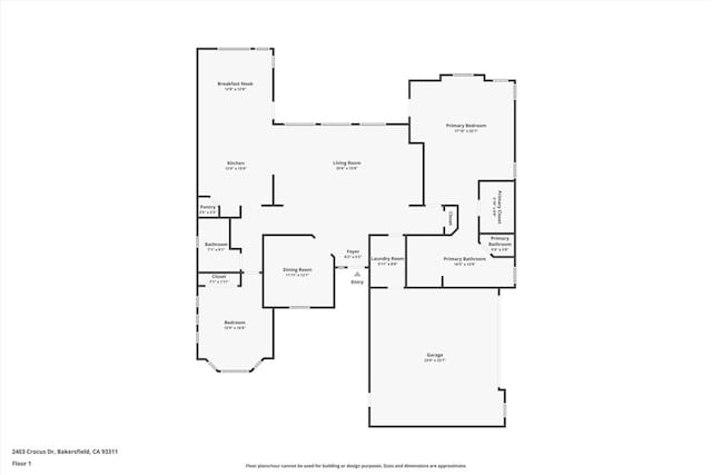 2403 Crocus Dr, Bakersfield, CA 93311 - home floor plan