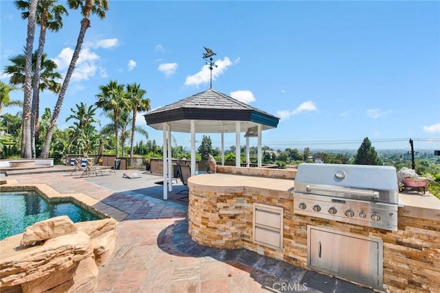 1532 Kensing Ln, North Tustin, CA 92705 - view of patio / terrace featuring a gazebo and an outdoor pool
