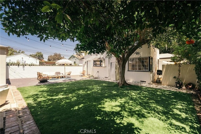 2319 S Corning St, Los Angeles, CA 90034 - view of yard featuring a patio area and an outdoor fire pit