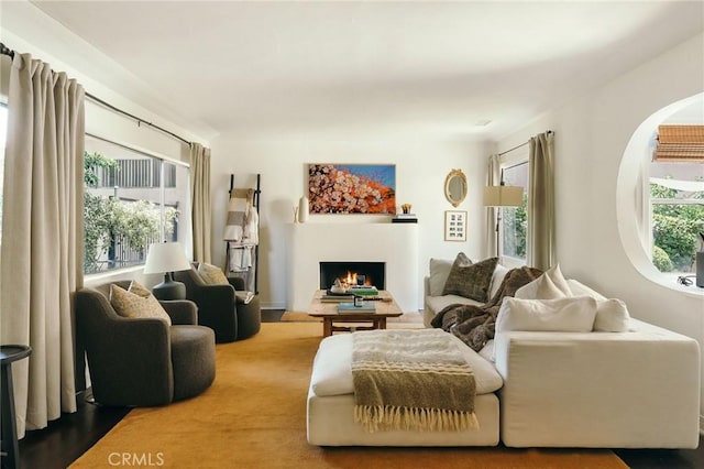 2319 S Corning St, Los Angeles, CA 90034 - living room with a warm lit fireplace