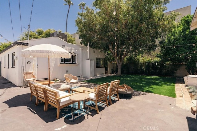 2319 S Corning St, Los Angeles, CA 90034 - view of patio / terrace featuring a fire pit