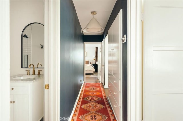 2319 S Corning St, Los Angeles, CA 90034 - corridor with a sink