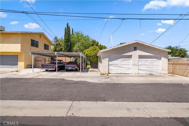 45110 Elm Ave, Lancaster, CA 93534 - detached garage with a carport