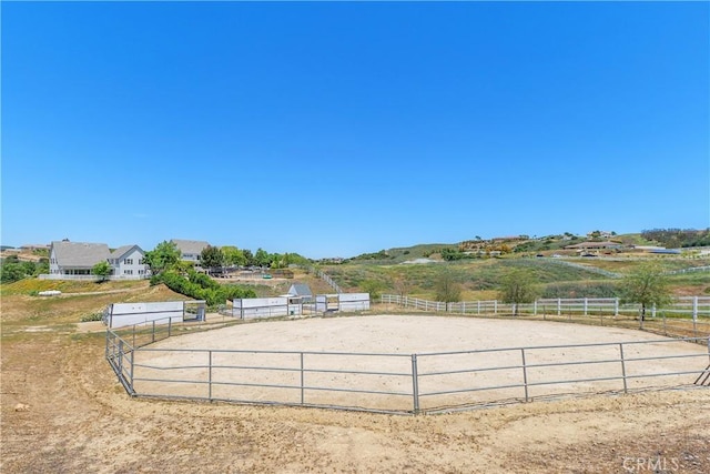 36475 Avenida La Cresta, Murrieta, CA 92562 - view of yard featuring an outdoor riding arena and a view of rural / pastoral area